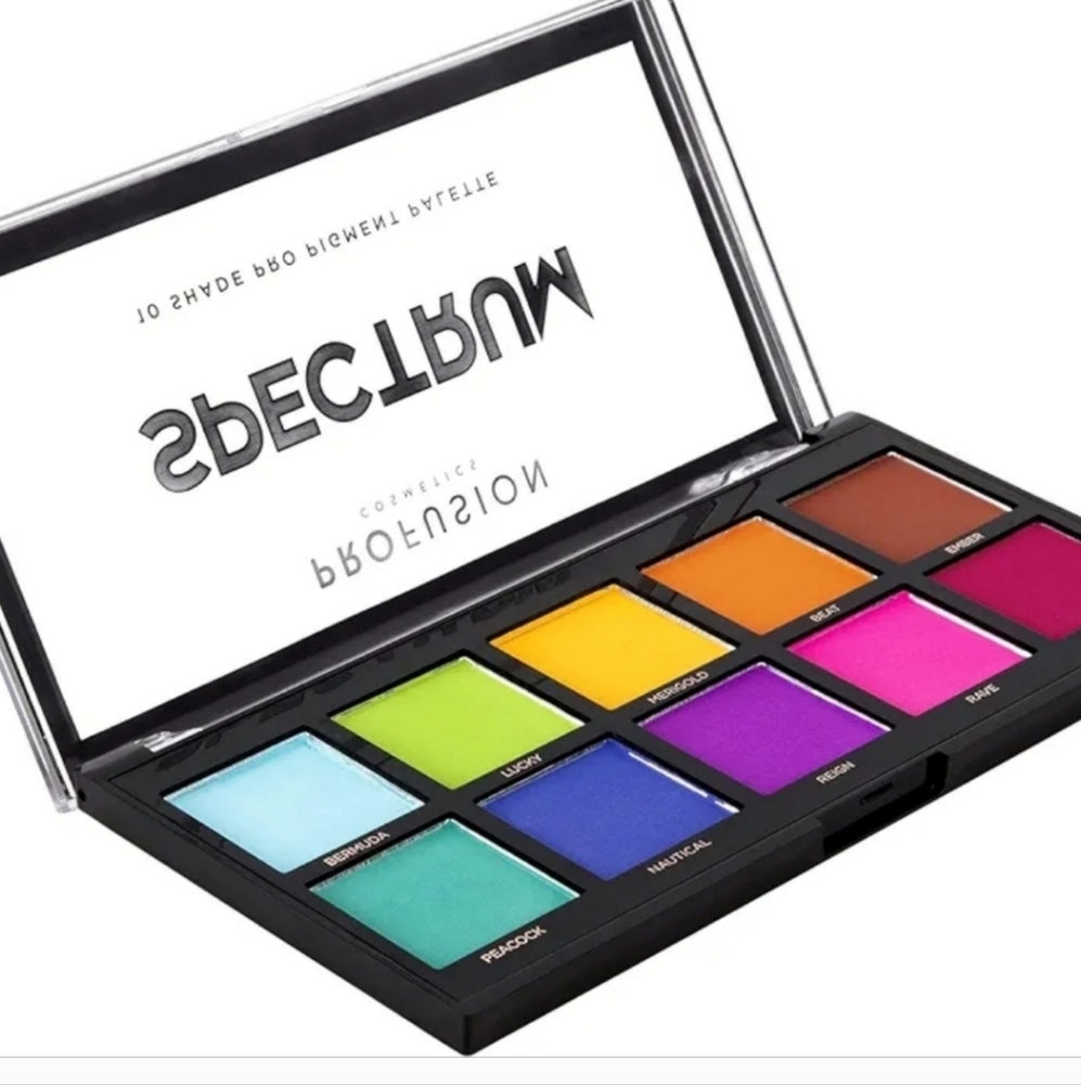3 x Profusion Cosmetics 10 Shade Eyeshadow Palette- Spectrum